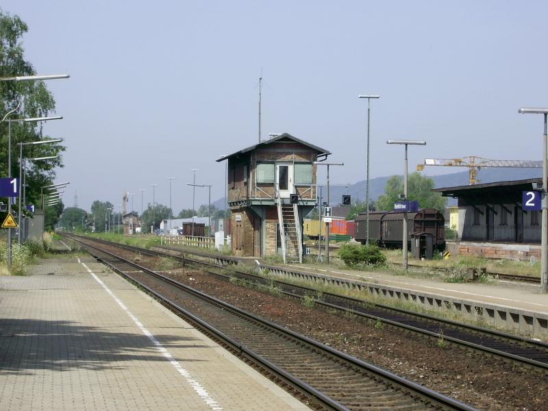 Ein stillgelegtes Stellwerk in Rheinfelden (Str. Basel - Waldshut - Singen). Die Strecke wird von Karlsruhe aus gesteuert.