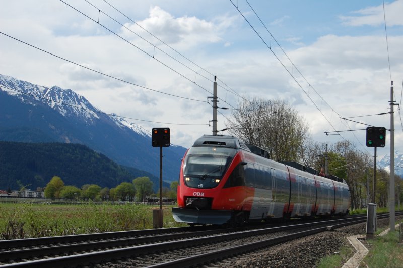 Ein Talent als S1 nach Innbruck kurz nach Kematen. 19.4.2009