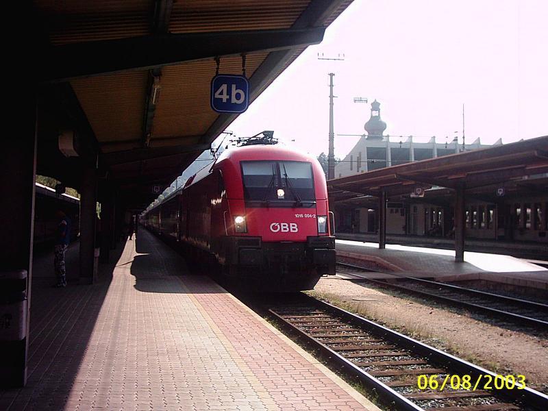 Ein Taurus mit dem BB EC  Transalpin  am 6.8.03 in Feldkirch