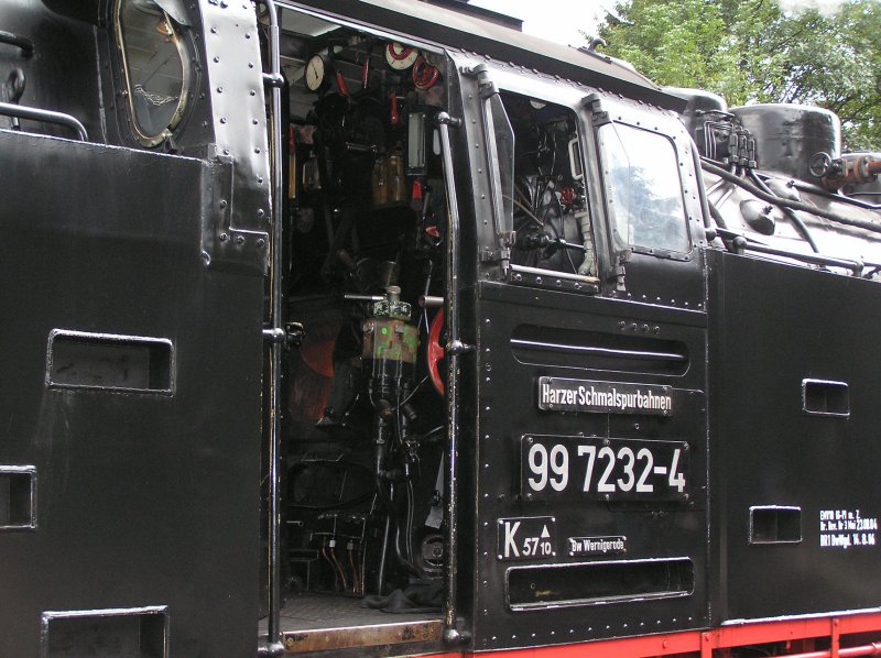 Ein Teil des Innern einer der schnen Dampfloks der Harzer Schmalspurbahnen
