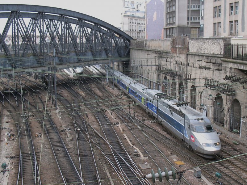 Ein TGV fhrt am 21.01.2008 von Paris Est aus.

