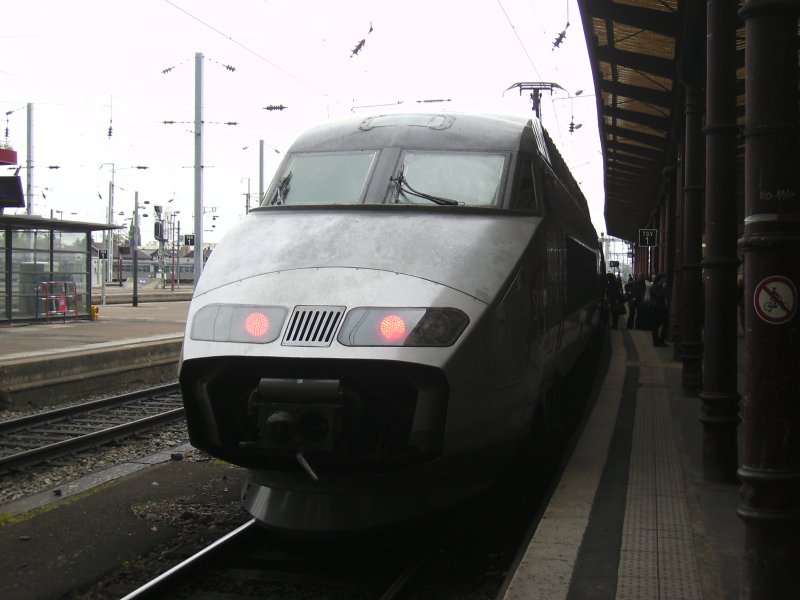 Ein TGV in Strasbourg mitte April!