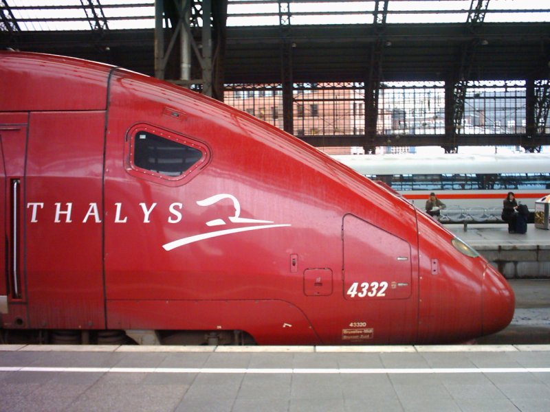 Ein Thalys, fotografiert am Nachmittag des 14.02.2007 in K�ln HBF.