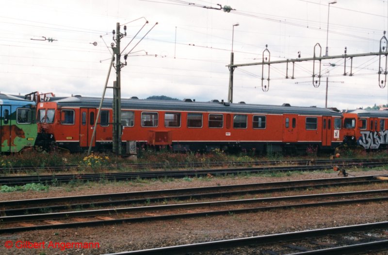Ein Triebzug vom TYP Y1 1327 der Inlandsbanan am 26.07.1999 in stersund.


