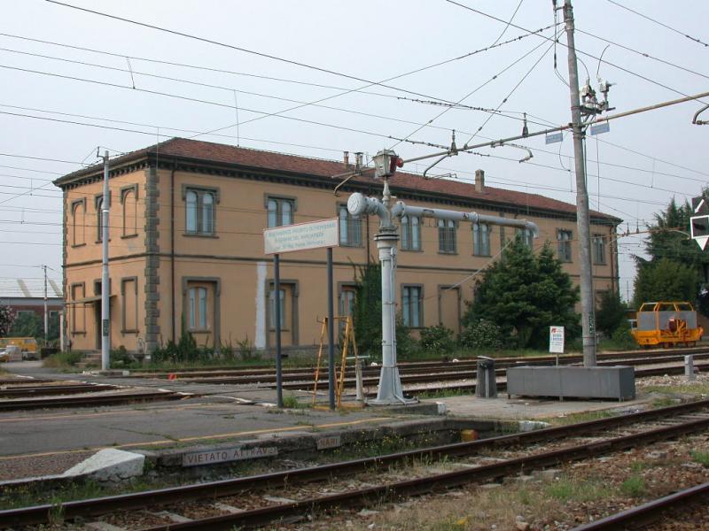 Ein berbleibsel aus der Dampflokzeit im Bahnhof Bergamo. (05.07.2001)