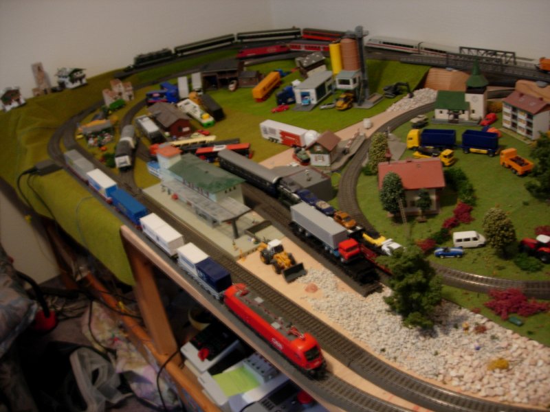 Ein berblick ber den alten Teil meiner Modelbahnanlage. 