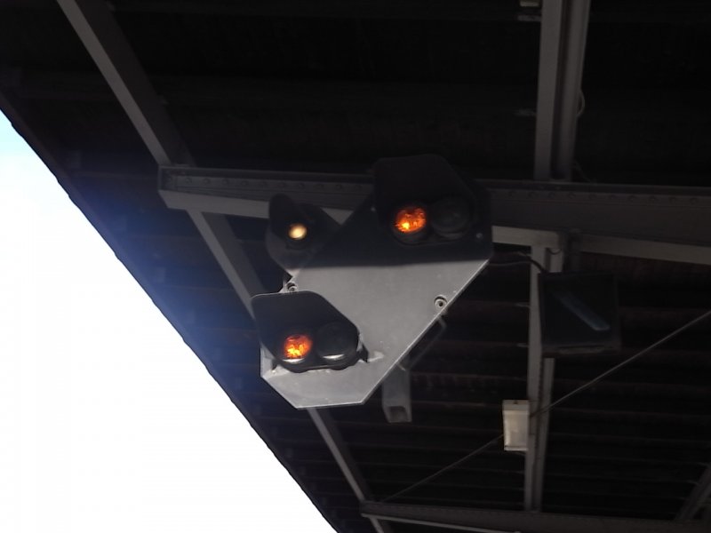 Ein Vorsignal in Bad Mnster am Stein. (Oktober 2009).