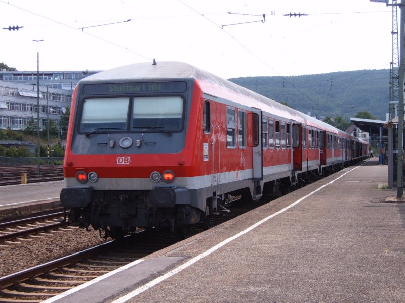 Ein Wittenberger steht am 25.05.07 auf Gleis 3 des Aalener Bahnhofs.