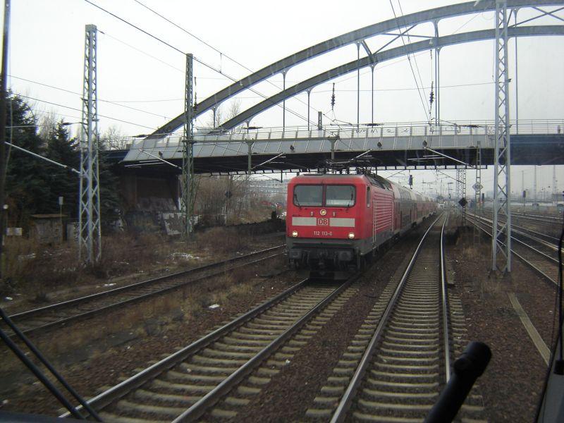 Eine 112er auf dem Weg nach Eisenhttenstadt. Am 15.02.2006
