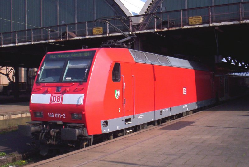 Eine 146 im Mnchengladbacher Hauptbahnhof am 02.04.2007