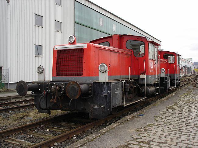 Eine Baureihe 333 der EfW steht im Rangierbiet in Hildesheim.