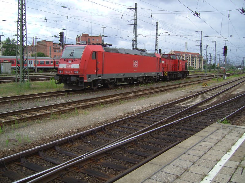 Eine BR 146 in Nrnberg HBF am 23.06.2007