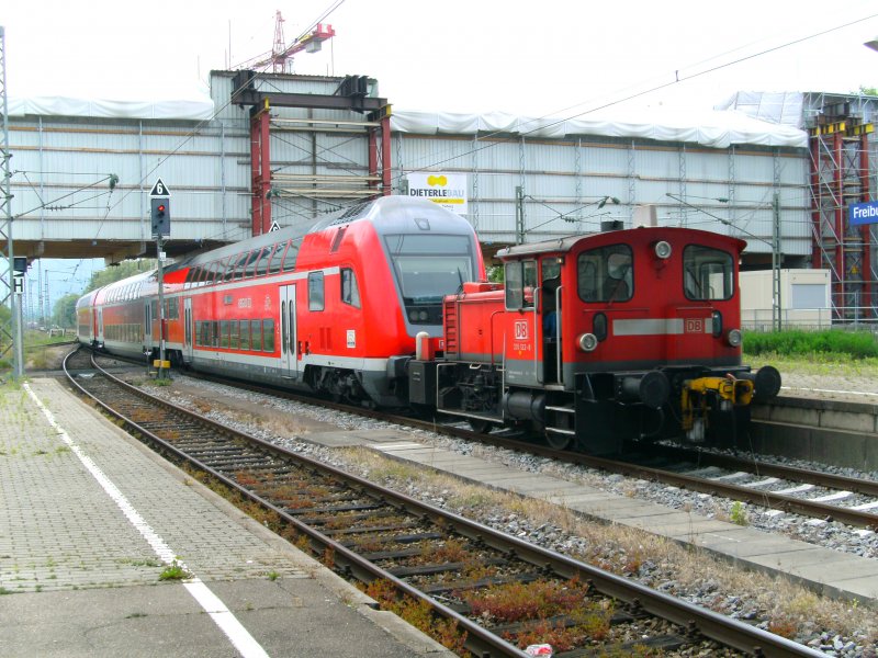 Eine BR 335 im Bahnhof Freiburg im Breisgau am 09.05.2009!