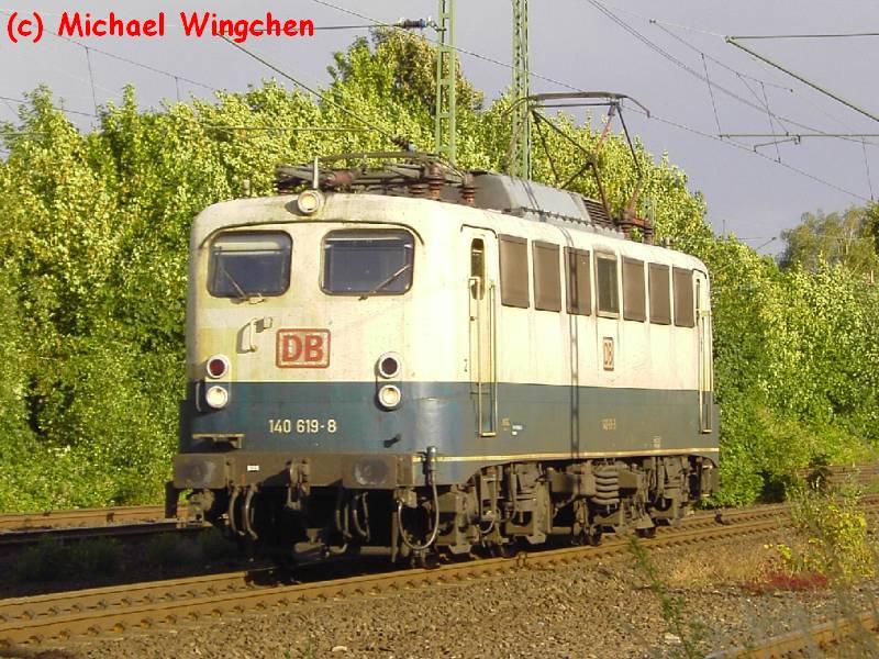 Eine BR140 auf der Fahrt von K.-Gremberg Gbf nach D.-Reisholz Gbf.