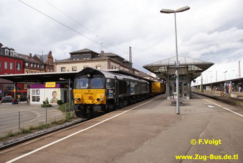 Eine Class 66 der MRCE in Offenburg 