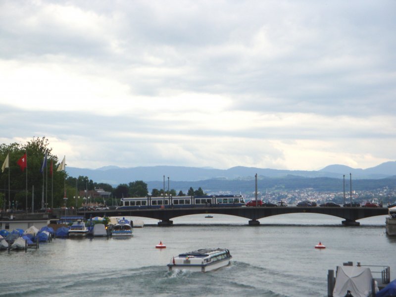 Eine Cobra fhrt ber die Quaibrcke. (9.7.09)
