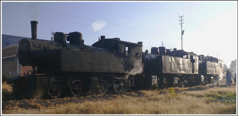 Eine Dreifachtraktion mit drei Malletloks, wenn auch nur kurzzeitig whrend eines Rangiermanvers, gibts auch nicht alle Tage zu sehen. (29.10.2008)