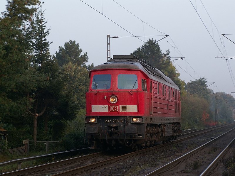 Eine einzelne  Ludmilla  rast in Richtung Dsseldorf. Das Foto stammt vom 08.10.2007