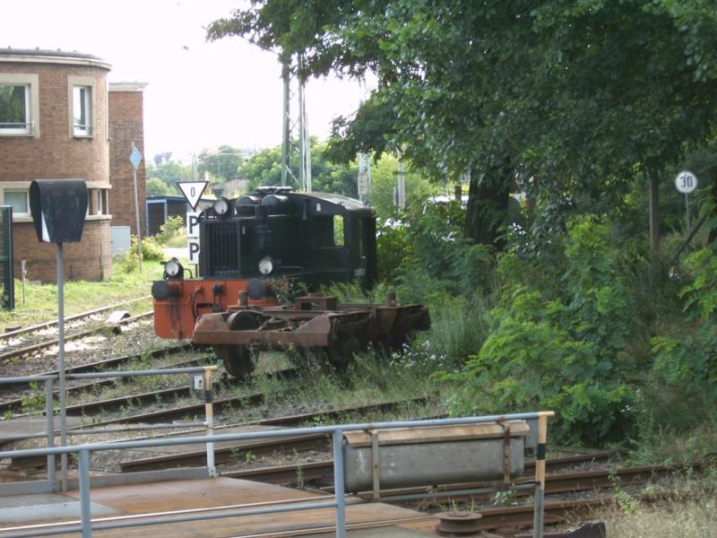 Eine Kleinlok der LK II existiert noch in Cottbus 02.08.05