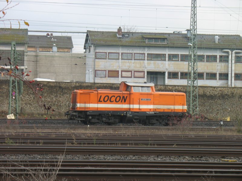 Eine Locon 210 alias BR 212/213 wurde am 08.12.2008 mit kurzem Aufenthalt auf dem BW Gieen gesichtet.