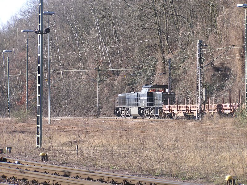 Eine MaK 1206, die 100 1012 der MRCE am 11.02.2008 in Saarbrcken