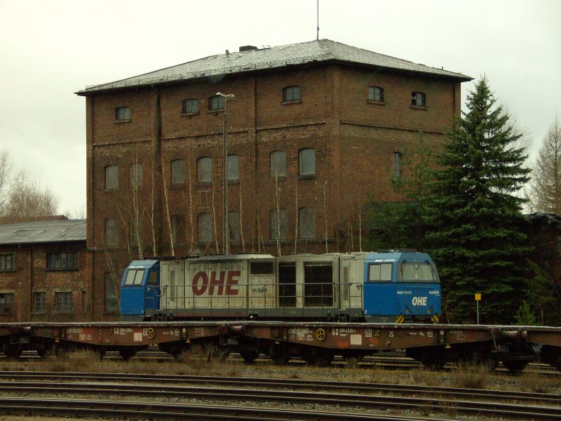 Eine OHE G2000 abgestellt in Weiden i.d. OPf. am 03.03.2008