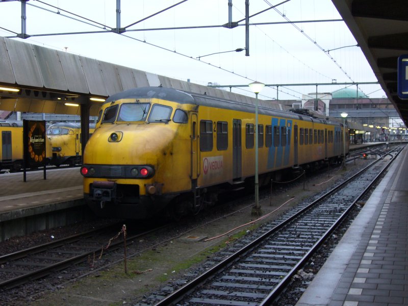 Eine Plan V der Veolia in Maastricht Centraal am 9.Januar 2008