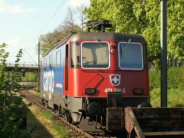 Eine RE421 396-3 steht auf dem abstellgleis in Lindau . Bodensee.