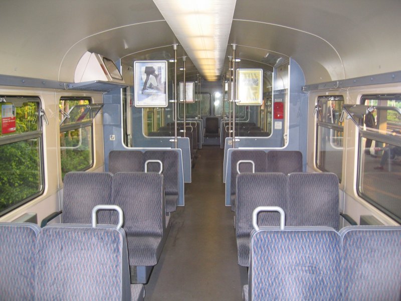Eine S-Bahn von innen.Bild vom 19.5.07