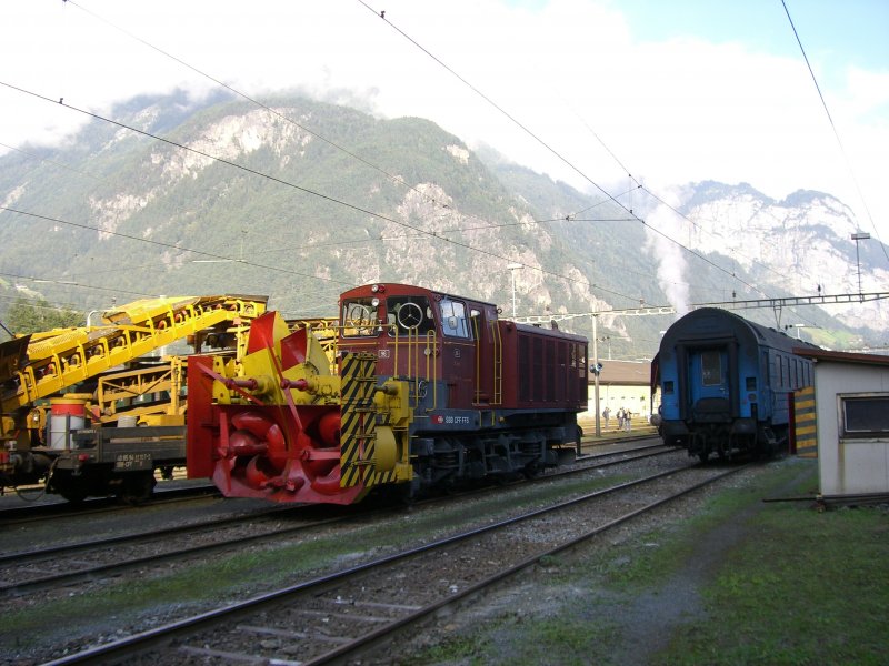 Eine Schneeschleuder in ausgestellt in Erstfeld (08.09.2007)