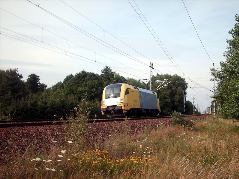 Eine Siemens Dispolok am 20.07.2007 kurz hinter LBGK von Richtung LWB in Richtung LBT.
