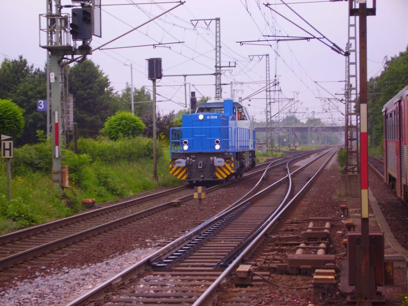 Eine unbekannte MAK G 1206 bei der Durchfahrt in Elmshorn. 13.06.07