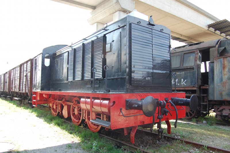 eine V 36 oder allgemein als  Teppichklopper  bekannte Rangierdiesellok, die ihren Spitznamen ihrem unverwechselbarem Motorsound verdankt