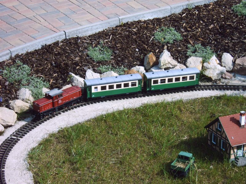 Eine V 51 in der  Eisenbahnwelten Kurort Rathen 