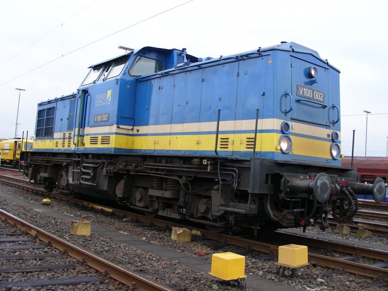 eine V100 002 (202 439) der Nordic Rail Service GmbH (NRS)
bei Hamburg am 07.05.07