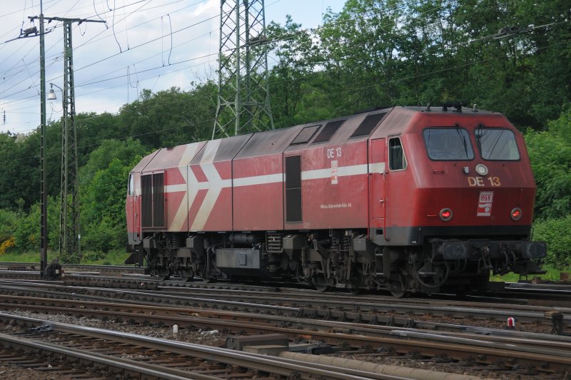 Eine Viertelstunde sp�ter (ca. 16:15 Uhr) machte sich DE 13 Lz auf den Weg nach K�ln-Kalk. (Gremberg, 18.05.2009). 
