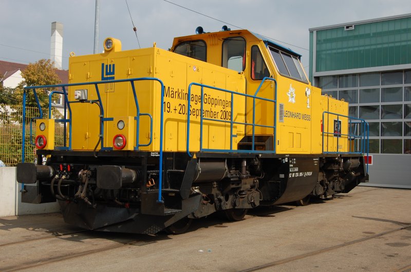 Einen kurzen Augenblick Sonne nutzte ich auf den Mrklin-Tagen am 19. September 2009, und fertigte dieses Bild von 214 010-1 an, das zugleich mein 400. Bild auf bahnbilder.de ist.