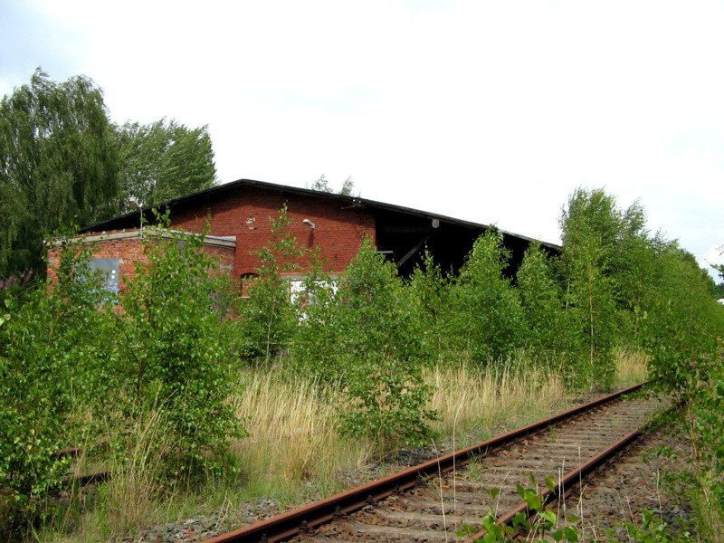 Einer der beiden Gterschuppen im Bahnhof Altendorf, Chemnitz 09.07.07
