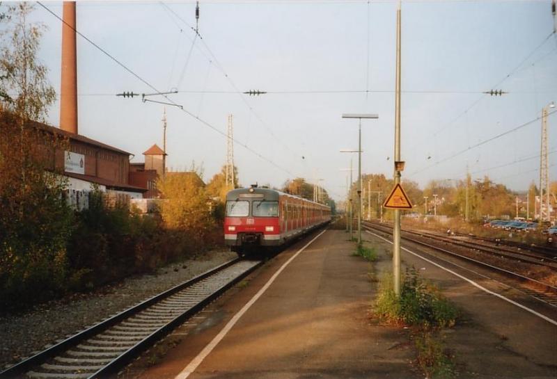Einfahrende ET 420 im Bahnhof Winnenden Richtung Stuttgart(Strecke Stuttgart-N�rnb�rg)
