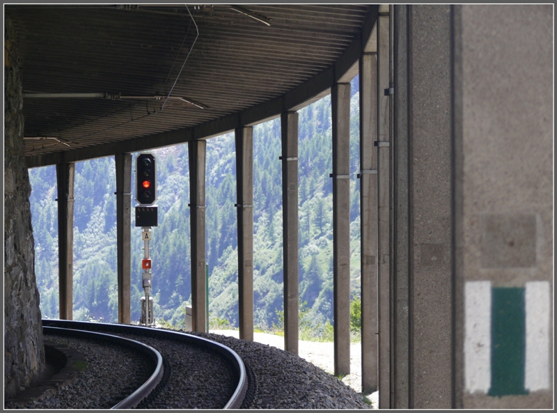 Einfahrsignal von Alp Grm in der Grm Galerie. (18.06.2009)