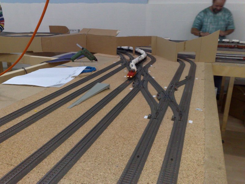 Einfahrt eines kleinen Gterzuges in unseren 6 Gleisigen Hauptbahnhof