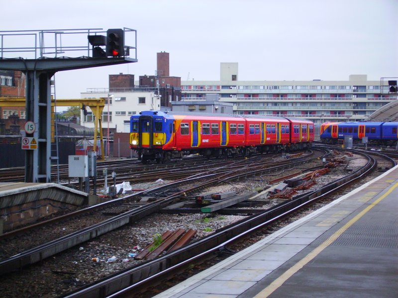 Einfahrt in London-Waterloo. 24.10.07