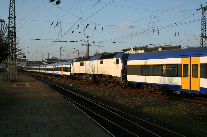 Eingezw�ngte NOB DE 2007-05 am Morgen des 19.4.2008 in Hamburg-Altona.