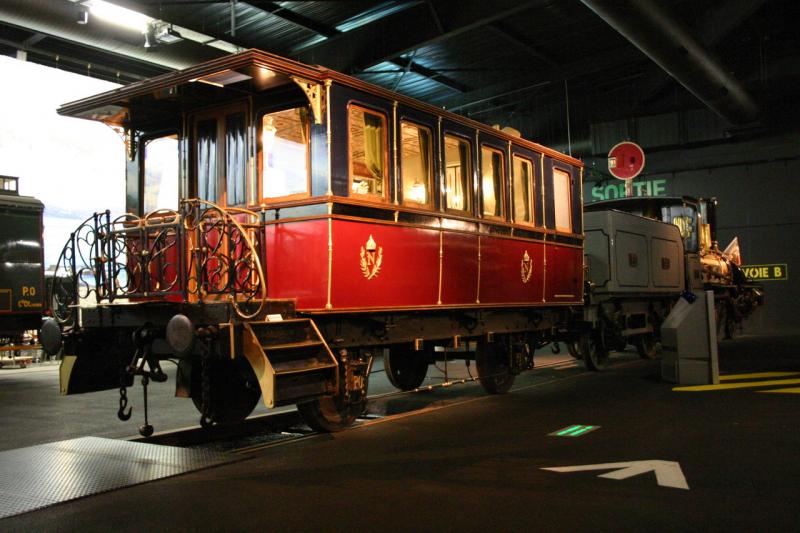 Eisenbahnmuseum Mulhouse/F.Der Adjudantenwagen Napoleons III.
Mulhouse,16.08.05