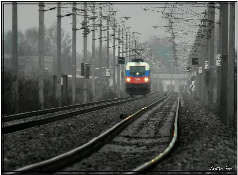 EM-Lok 1116 084 Ruland fhrt als Lokzug von Knittelfeld nach Zeltweg um dort einen leeren Hackschnitzelzug abzuholen.
28.03.2008
