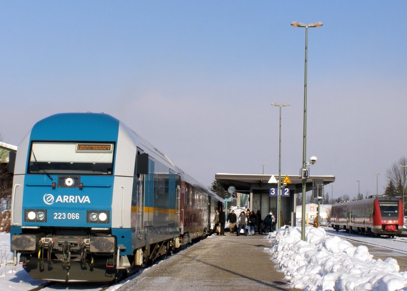 Ende 2007 konnte ich 223 066 in Sonthofen ablichten.