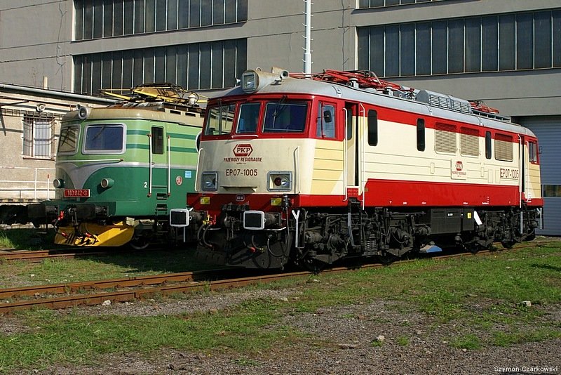 EP07-1005 und 140-042-3 in Bohumin am 29.09.2007