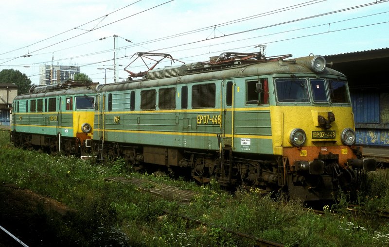 EP07 448 + EU07 494  Warszawa  01.08.01