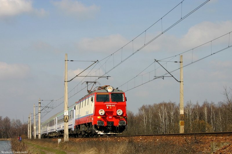 EP09-043 mit Ex Wisła in Goczałkowice am 11.03.2007