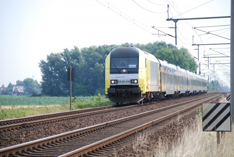 ER 20-012 mit der NOB nach Westerland. 07.08.08